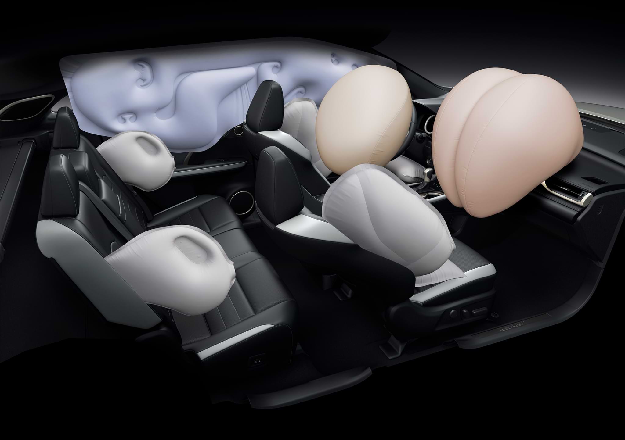 Prototype RX model shown with SRS airbags deployed.